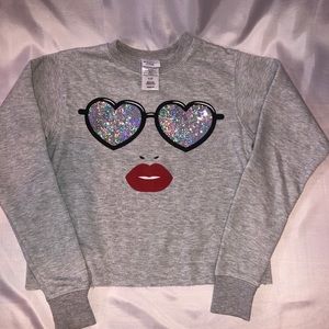 Women's Mighty Fine Cropped Sweatshirt - Grey XS